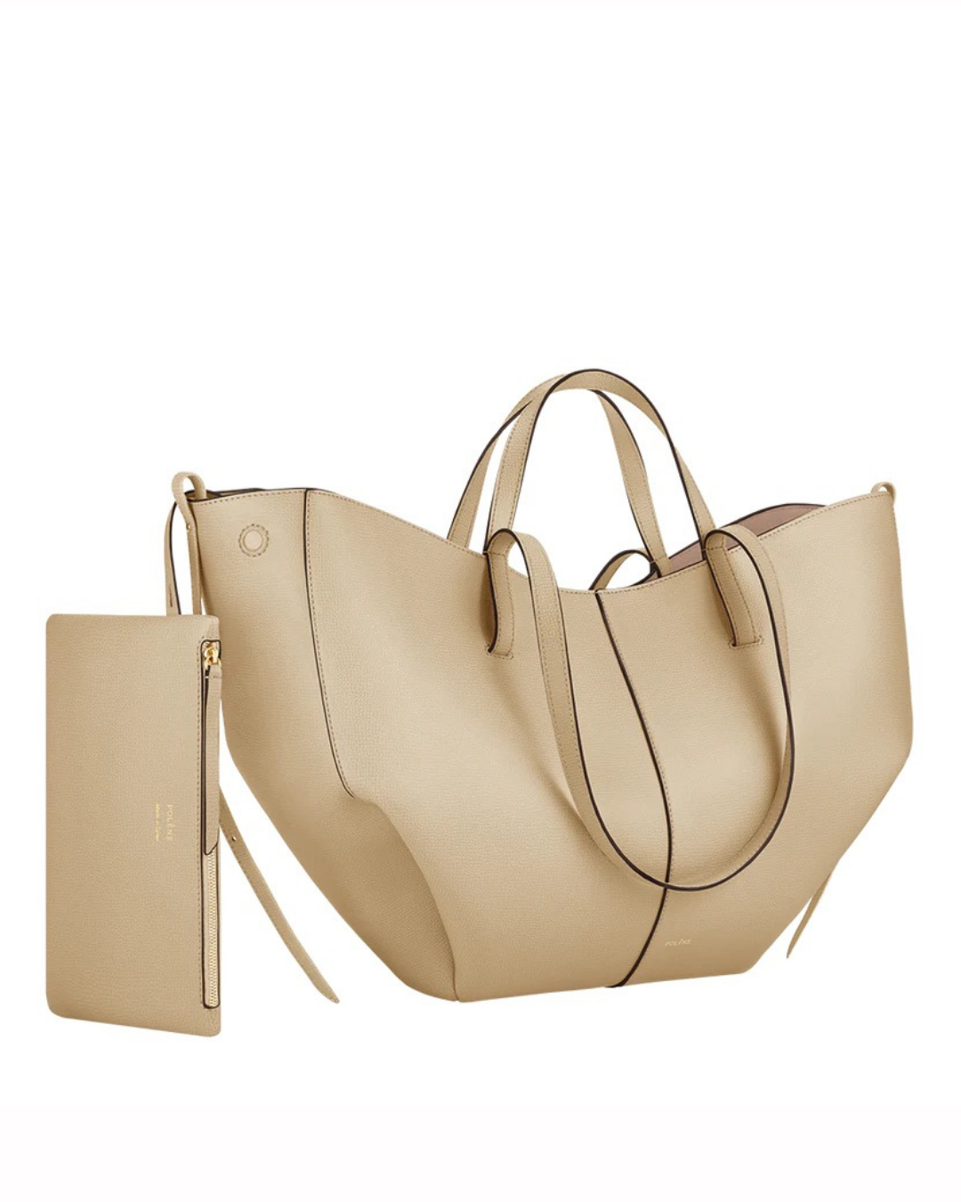 Bolso para mujer de piel de becerro con cierre magnético