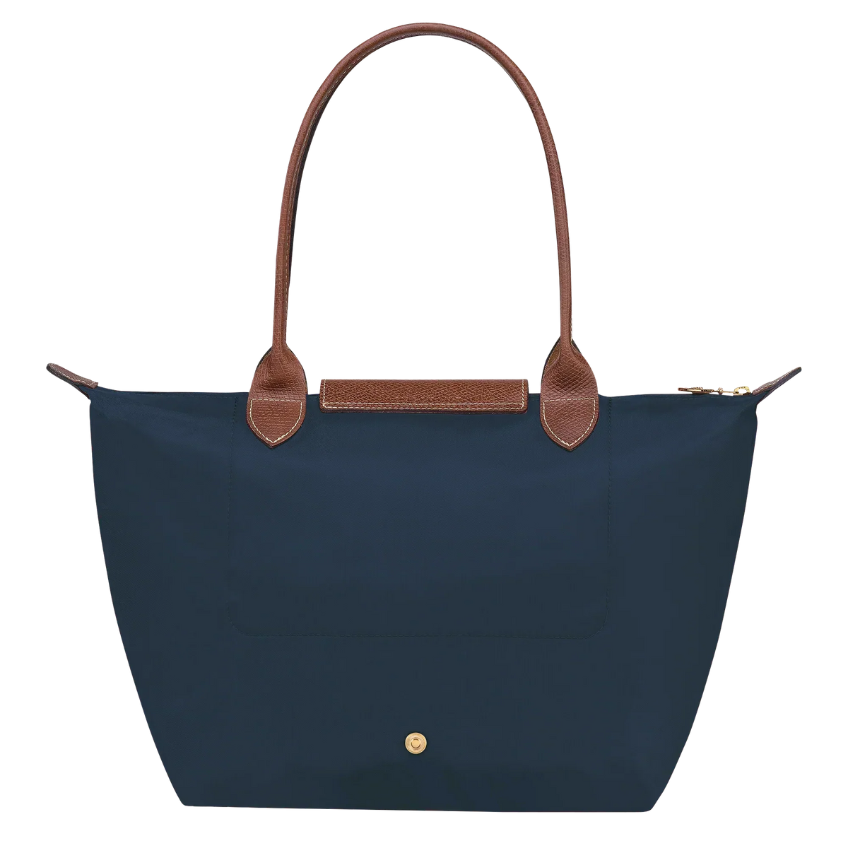 Bolso tote plegable de nailon para mujer en azul marino