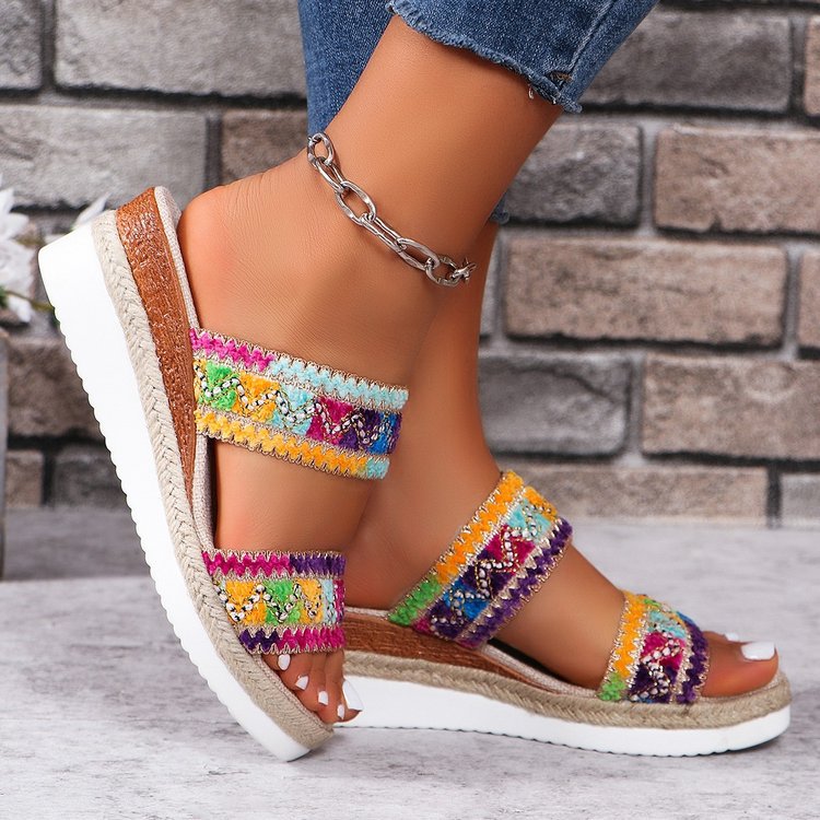 Sandalias trenzadas premium