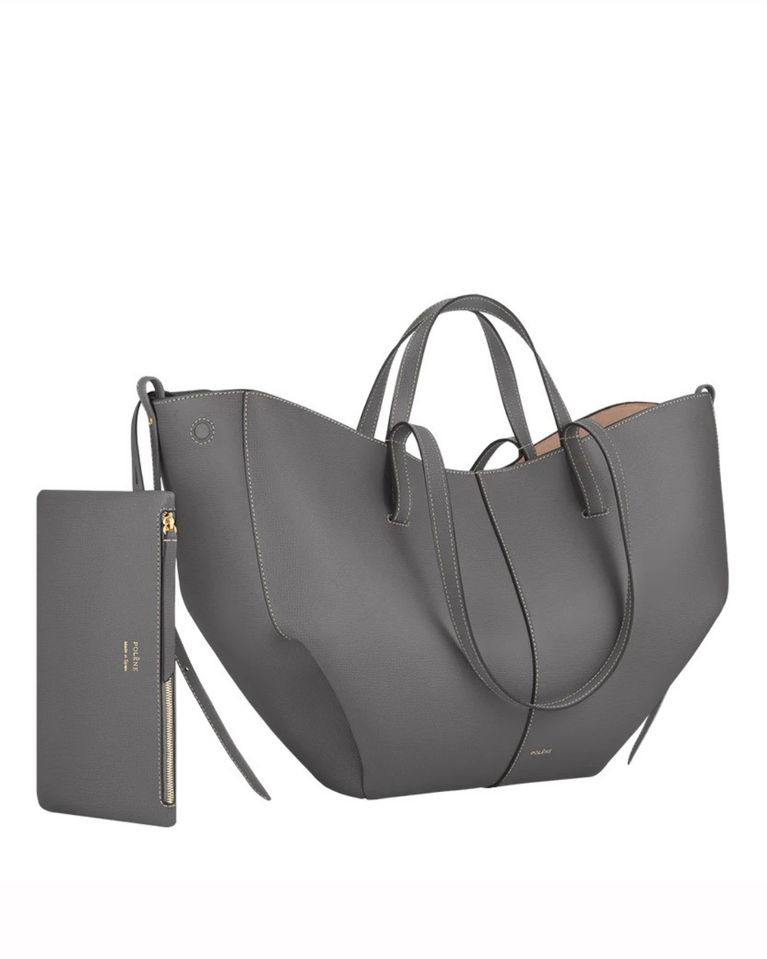 Bolso para mujer de piel de becerro con cierre magnético