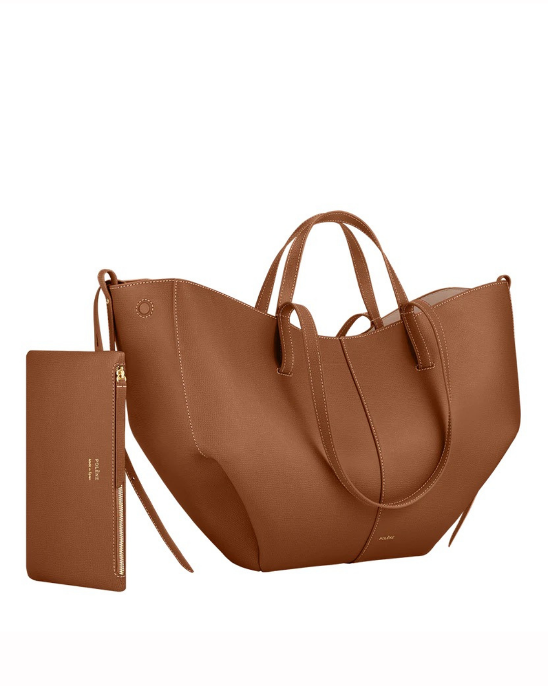 Bolso para mujer de piel de becerro con cierre magnético