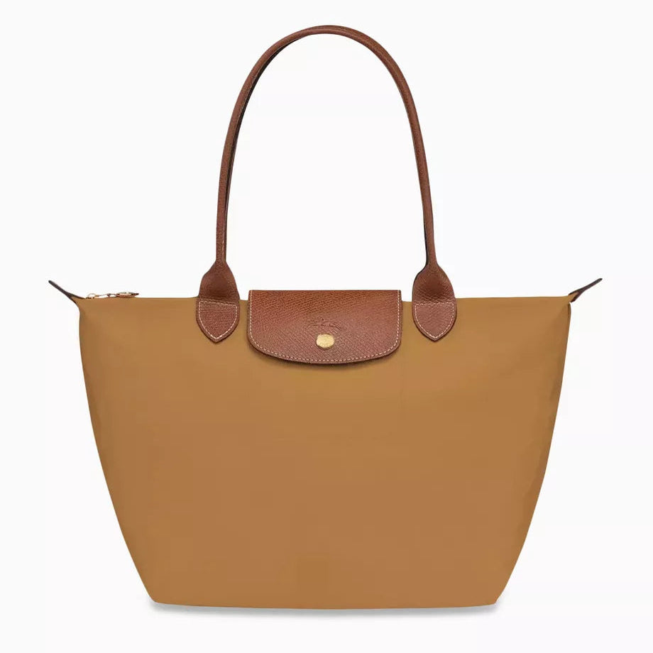 Bolso tote plegable de nailon para mujer en azul marino