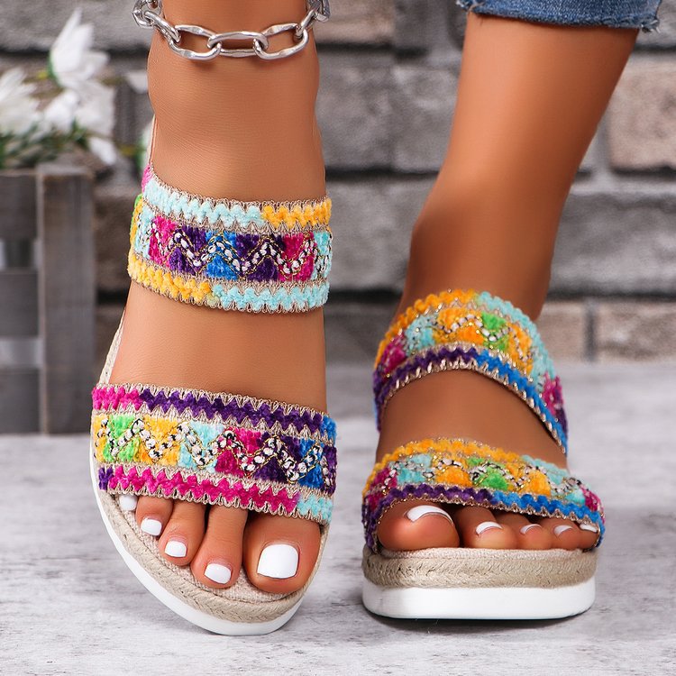 Sandalias trenzadas premium