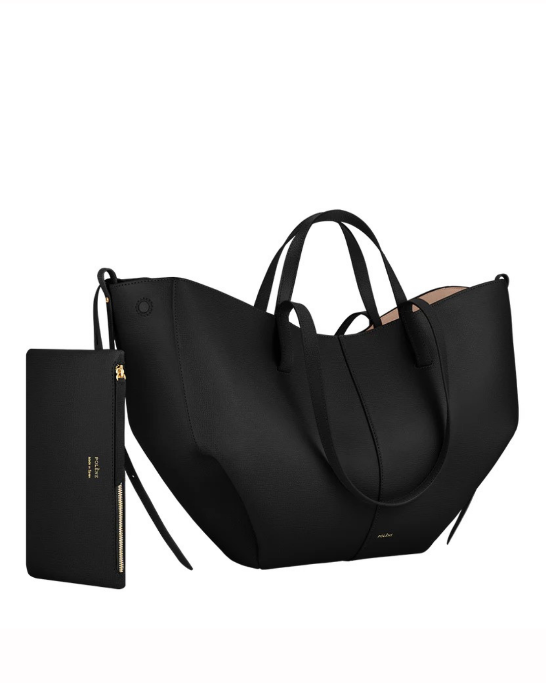 Bolso para mujer de piel de becerro con cierre magnético