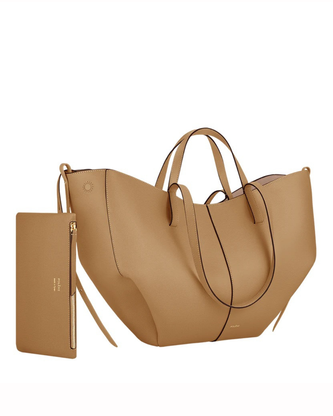 Bolso para mujer de piel de becerro con cierre magnético