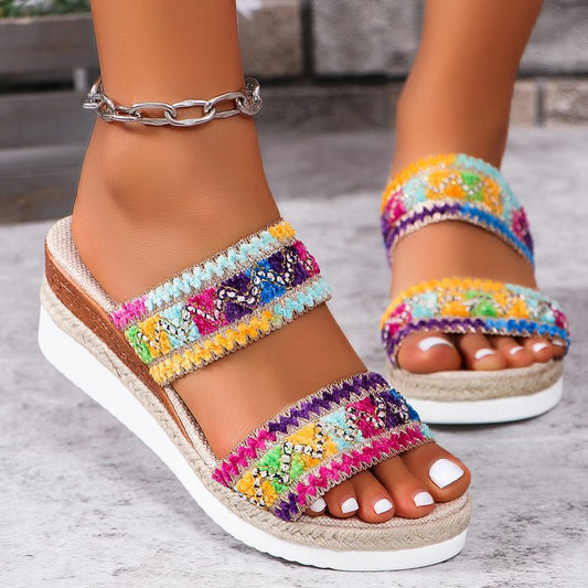 Sandalias trenzadas premium