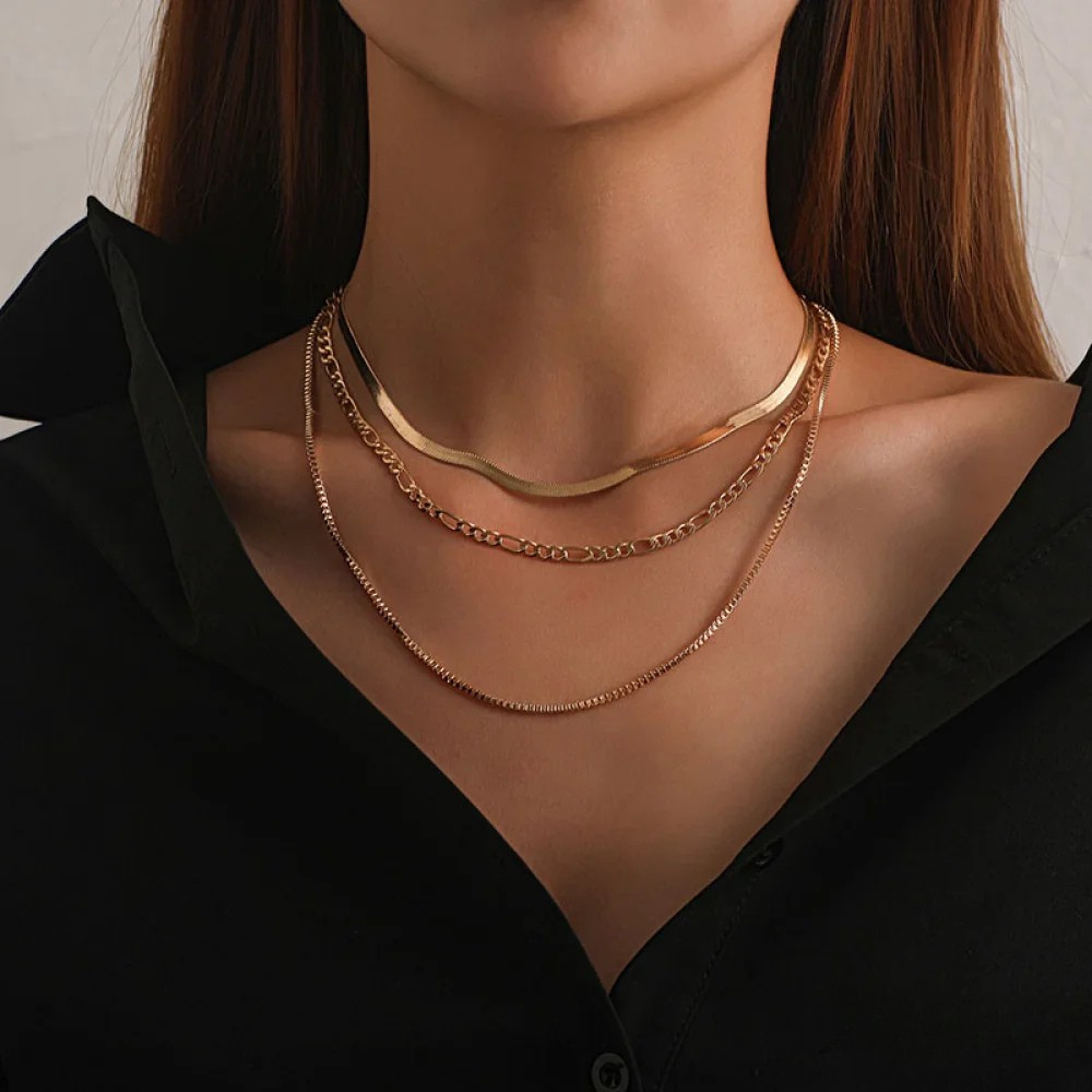 Collar vintage de 3 capas