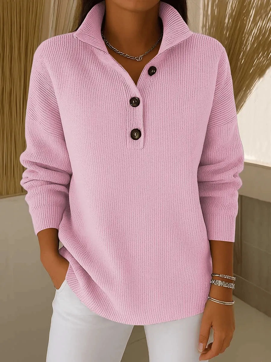 Amparo | Jersey polo con cuello de pico