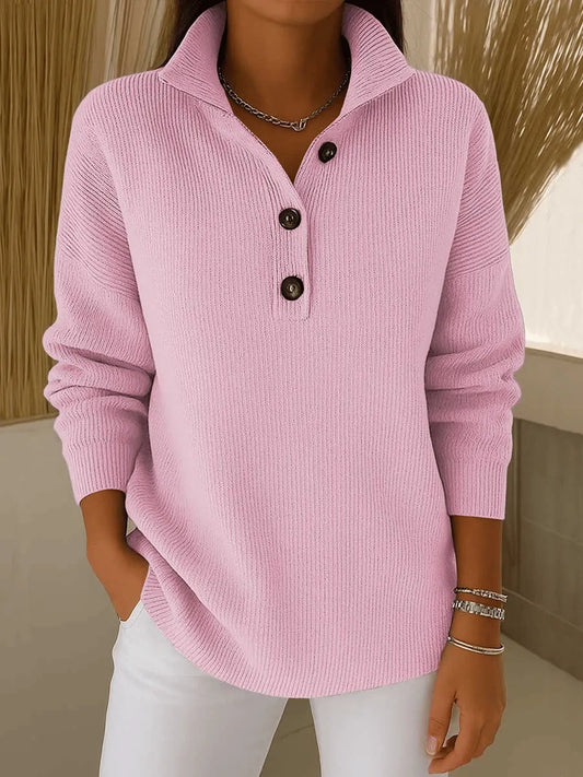Amparo | Jersey polo con cuello de pico