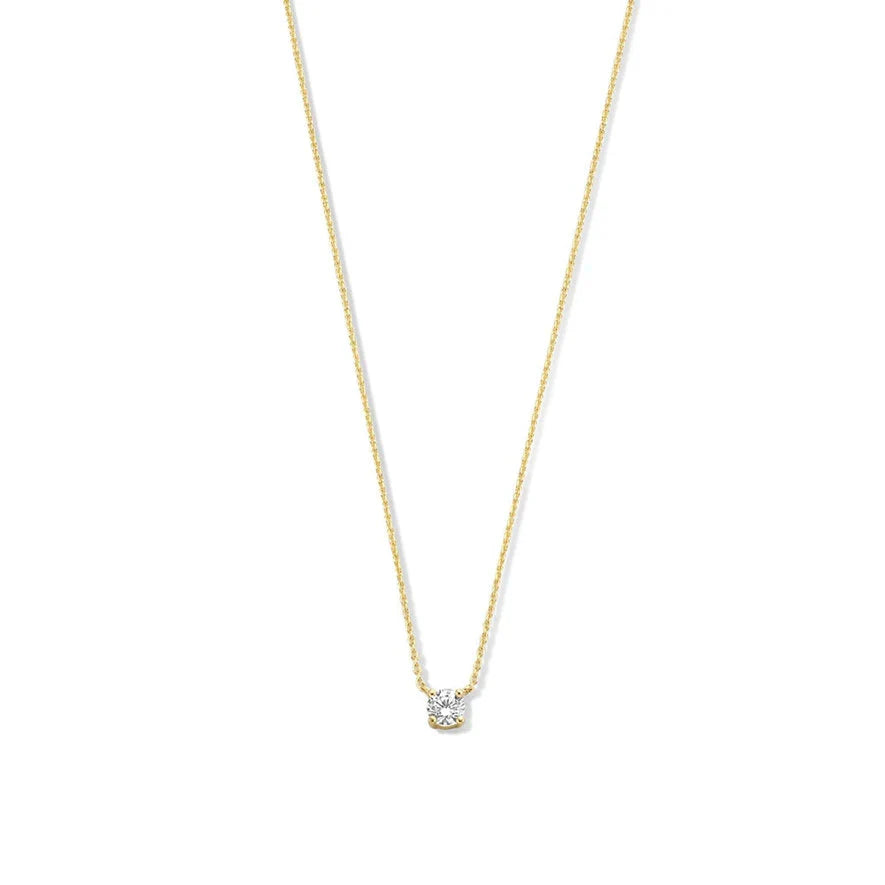 Ysavienna | Collar de moissanita en oro de 14 quilates
