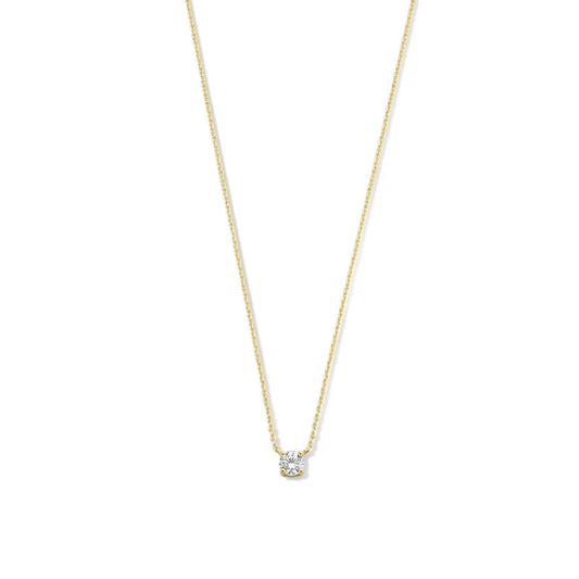 Ysavienna | Collar de moissanita en oro de 14 quilates